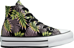 Кроссовки Converse Chuck Taylor All Star EVA Lift Platform High GS Bright Plants, черный