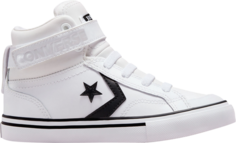 Кроссовки Converse Pro Blaze Strap Leather High PS White Black, белый