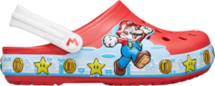Кроссовки Nintendo x Classic Lights Clog Kids Fun Lab - Super Mario, красный Crocs