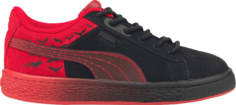 Кроссовки Puma Batman x Suede Classic Little Kid Black Barbados Cherry, красный