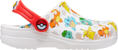 Кроссовки Pokémon x Classic Clog Kids Starters, белый Crocs