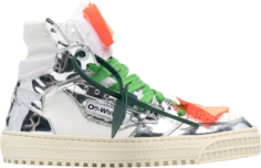 Кроссовки Off-White Wmns Off-Court 3.0 High White Metallic Silver, серебряный