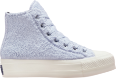 Кроссовки Converse Wmns Chuck Taylor All Star Platform High Cozy Sherpa - Ghost, фиолетовый