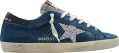 Кроссовки Golden Goose Wmns Superstar Dark Blue Glitter, синий