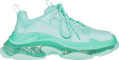 Кроссовки Balenciaga Wmns Triple S Sneaker Clear Sole - Mint, зеленый
