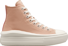 Кроссовки Converse Wmns Chuck Taylor All Star Move Platform High Checkered - Rhubarb Pie, загар