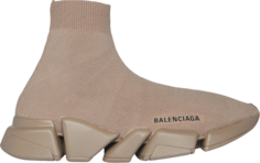 Кроссовки Balenciaga Wmns Recycled Speed 2.0 Sneaker Dark Beige, коричневый