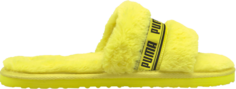 Сандалии Puma Wmns Fluff Slide Fluo Yellow, желтый