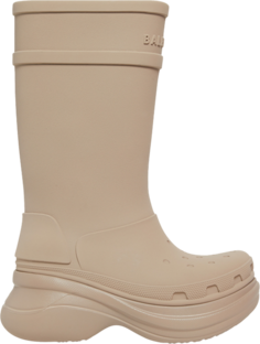 Ботинки Crocs x Balenciaga Wmns Clog Boot 2.0 Beige, коричневый