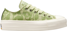 Кроссовки Converse Wmns Chuck Taylor All Star Lift Platform Low We Are Stronger Together, зеленый