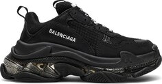 Кроссовки Balenciaga Wmns Triple S Sneaker Clear Sole - Black, черный