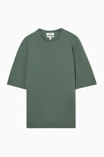 Трикотажная футболка COS, зеленый