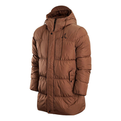 Куртка Jordan Solid Color Zipper Down Jacket Men&apos;s Brown DZ4554-256, коричневый
