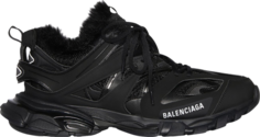 Кроссовки Balenciaga Wmns Track Trainer Fake Fur - Black, черный