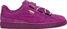Кроссовки Puma Wmns Suede Heart Satin 2 Dark Purple, фиолетовый