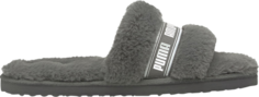 Сандалии Puma Wmns Fluff Slide Charcoal Grey, серый