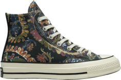 Кроссовки Converse Wmns Chuck 70 High Fall Florals - Black, черный