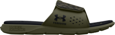 Сандалии Under Armour Wmns Ignite 7 Freedom Slide Marine Green Camo, зеленый