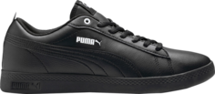 Кроссовки Puma Wmns Smash v2 Leather Black, черный