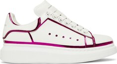 Кроссовки Alexander McQueen Wmns Oversized Sneaker White Printers Pink, белый