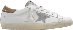 Кроссовки Golden Goose Wmns Superstar Vintage White Silver Glitter, белый