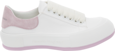 Кроссовки Alexander McQueen Wmns Deck Lace Plimsoll White Lilac, белый