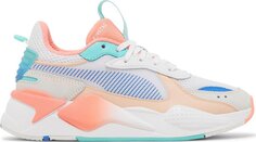 Кроссовки Puma Wmns RS-X Fade White Peach Parfait, белый