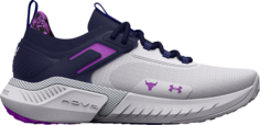 Кроссовки Under Armour Wmns Project Rock 5 Disrupt White Midnight Navy, белый