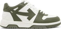 Кроссовки Off-White Out of Office Khaki White, зеленый