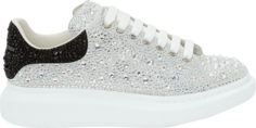 Кроссовки Alexander McQueen Oversized Sneaker White Black Crystal, белый