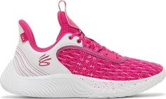 Кроссовки Curry Flow 9 Team White Tropic Pink, розовый