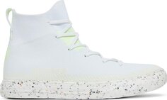 Кроссовки Converse Chuck Taylor All Star Crater Knit High White Barely Volt, белый