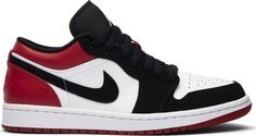 Кроссовки Air Jordan 1 Low Black Toe, красный