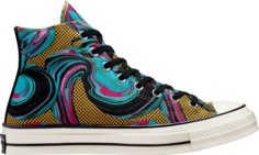 Кроссовки Converse Chuck 70 90s High Marbled, золотой