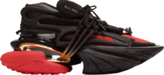Кроссовки Balmain Unicorn Low Black Red, черный