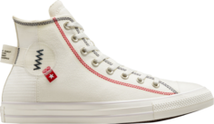 Кроссовки Converse Chuck Taylor All Star High Logo Tag - Vintage White, белый