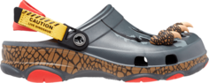 Кроссовки Jurassic World x All-Terrain Clog Caution, Live Dinosaur, серый Crocs