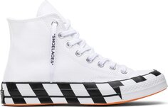 Кроссовки Converse Off-White x Chuck 70 White, белый