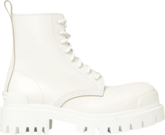 Ботинки Balenciaga Wmns Strike Lace-Up Boot White, белый