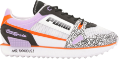 Кроссовки Puma Mr. Doodle x Wmns Mile Rider Wavy Doodles, белый