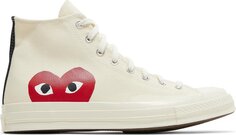 Кеды Converse Comme des Garçons x Chuck Taylor All Star Hi Milk, белый