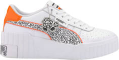 Кроссовки Puma Mr. Doodle x Wmns Cali Wedge Wavy Doodles, белый