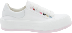 Кроссовки Alexander McQueen Wmns Deck Lace Plimsoll White Multi, белый