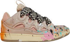 Кроссовки Gallery Dept. x Lanvin Curb Light Sneakers Paint Drip - Pale Pink, розовый