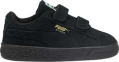 Кроссовки Puma Suede Classic 21 AC Infant Black Gold, черный