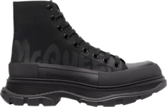 Кроссовки Alexander McQueen Tread Slick Boot Graffiti Logo - Black, черный