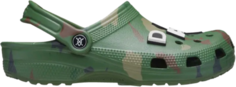Кроссовки Daily Paper x Classic Clog Green Camo, зеленый Crocs