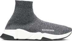 Кроссовки Balenciaga Speed Trainer Grey White Black, серый