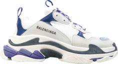 Кроссовки Balenciaga Wmns Triple S Trainer White Navy Purple, белый