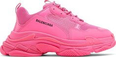 Кроссовки Balenciaga Triple S Sneaker Fluorescent Pink, розовый